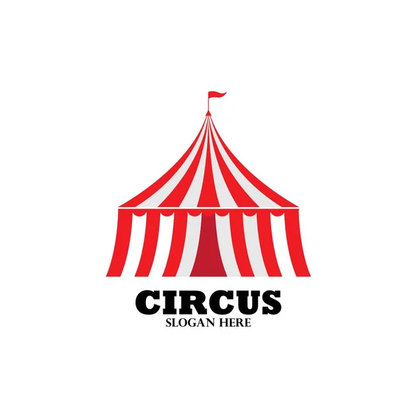 Modelo Logotipo Barraca Circo Ilustração Vetorial —  Vetores de Stock