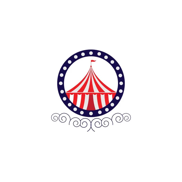 Plantilla Logotipo Tienda Circo Ilustración Vectorial — Vector de stock