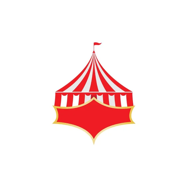 Plantilla Logotipo Tienda Circo Ilustración Vectorial — Vector de stock