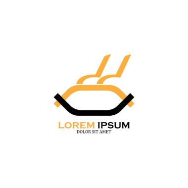 Mobilya logosu, modern şablon tasarımı, vektör simgesi çizimi
