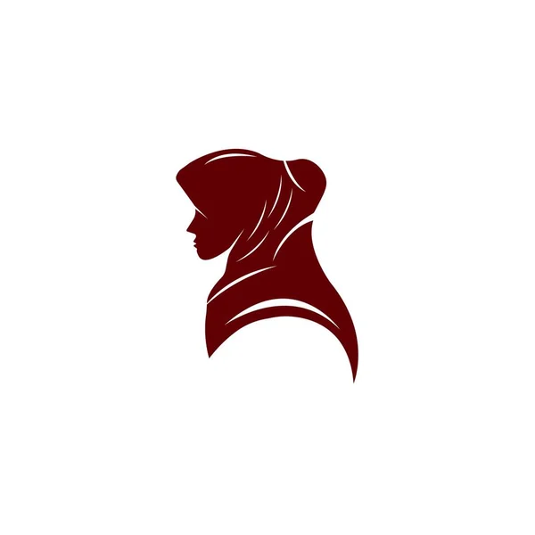 Muslimah Hijab Logo Modèle Vectoriel Illustration Design — Image vectorielle