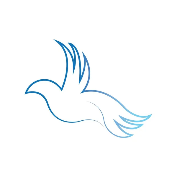 Illustrazione Vettoriale Del Modello Disegno Del Logo Dell Uccello — Vettoriale Stock