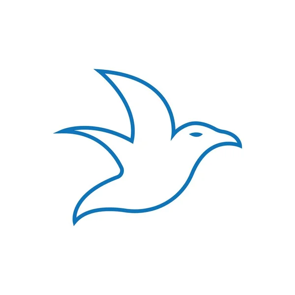 Векторная Иллюстрация Дизайна Логотипа Птицы — стоковый вектор