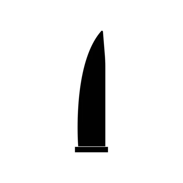 Das Messer Für Die Fleisch Ikone Messer Und Koch Küchensymbol — Stockvektor