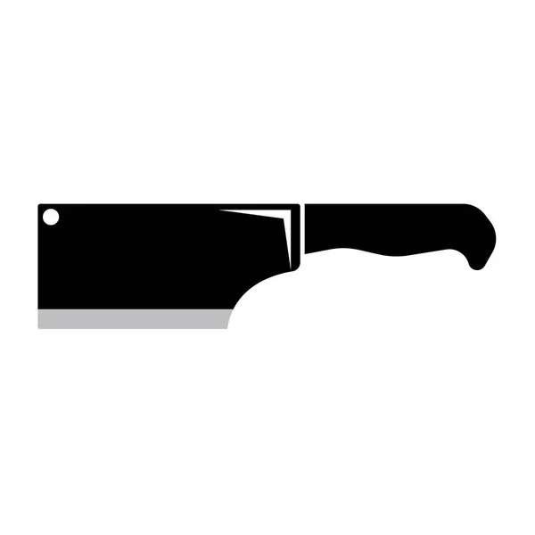 Нож Иконы Мяса Повар Шеф Повар Кухонный Символ Элементы Дизайна — стоковый вектор