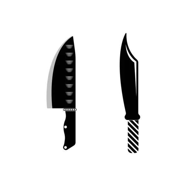 Knife Meat Icon Knife Chef Kitchen Symbol Butcher Design Elements — Stock Vector