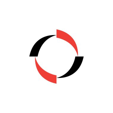 girdap daire logo ve sembolleri şablon simgesi