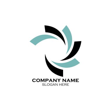 girdap daire logo ve sembolleri şablon simgesi