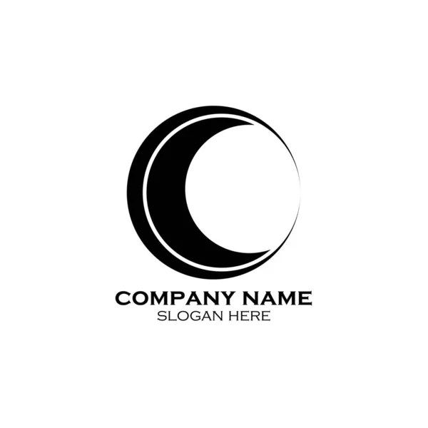 Icon Circle Company Logo Design Vector — Stock Vector