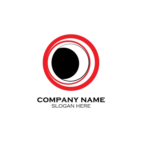 Εικονίδιο Κύκλος Σχεδιασμό Λογότυπο Της Εταιρείας Διάνυσμα — Διανυσματικό Αρχείο