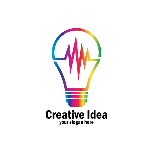 Шаблон Дизайну Логотипу Концепції Лампочки — стоковий вектор