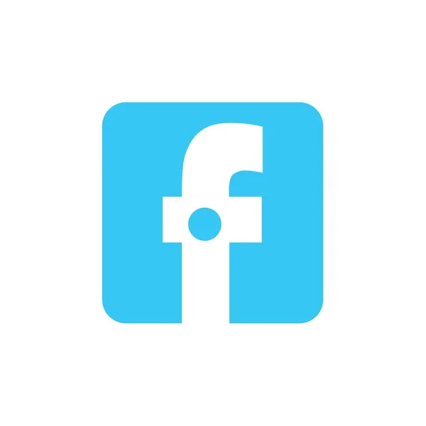 Векторна Ікона Facebook Соціальна Медіа Ікона Символ Букви Преміум — стоковий вектор