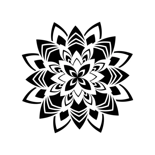 Beyaz Izole Arka Planda Yuvarlak Gradyan Mandala Vector Boho Mandala — Stok Vektör