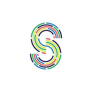 Çember logo tasarımı şablon çizimi