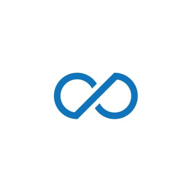 Sonsuz Vektör Logo Şablonu Çizim Tasarımı. Vektör EPS 10.