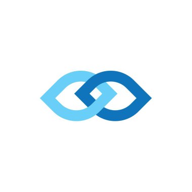 Sonsuz Vektör Logo Şablonu Çizim Tasarımı. Vektör EPS 10.