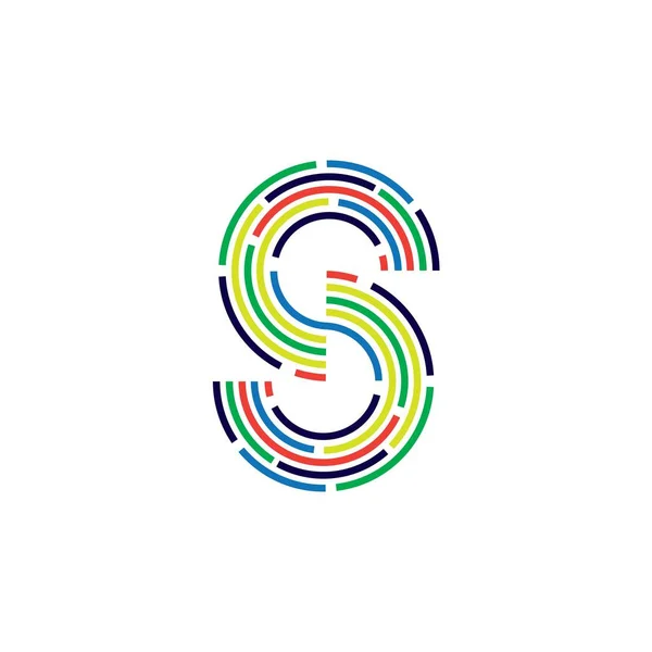 Коло Шаблон Дизайну Логотипу Векторні Ілюстрації — стоковий вектор