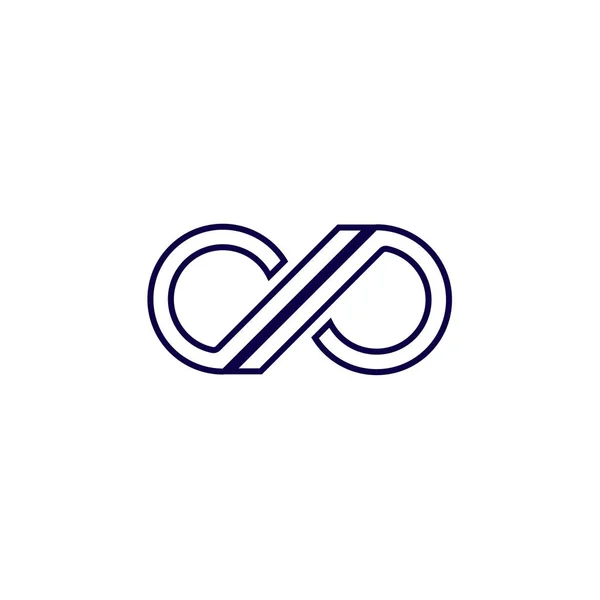Infinity Vector Logo Template Desain Ilustrasi Vektor Eps - Stok Vektor