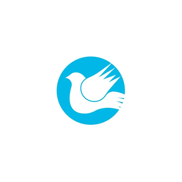 Εικονογράφηση Διάνυσμα Πρότυπου Λογότυπου Φτερών Πουλιών — Διανυσματικό Αρχείο