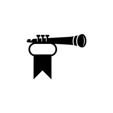 Saksafon trompet vektör ikonu. Saksafon sembolü. Mobil konsept ve web tasarımı için doğrusal stil işareti. Saksafon sembolü logo illüstrasyonu. vektör grafikleri - Vektör.