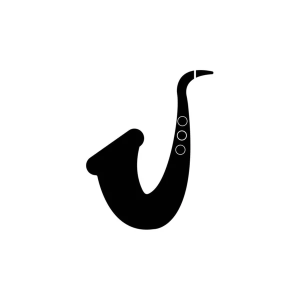 Saxophontrompeten Vektor Symbol Saxofon Symbol Lineares Stilschild Für Mobiles Konzept — Stockvektor