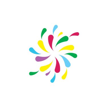 Firework vektör resimleme şablonu