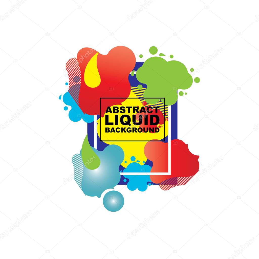vector illustration. modern design frame for text. Background for the elements of graphics for sales and promotions. colorful gradient abstract liquid