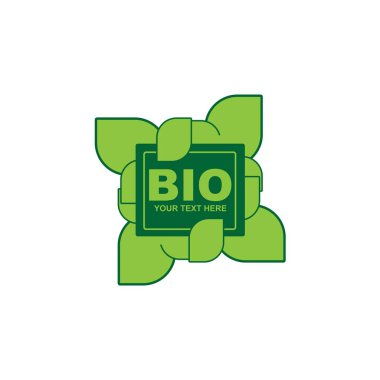 Bio doodle organic leaves emblems  stickers  frames and vector logo