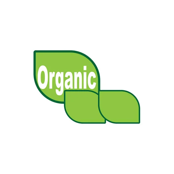 Органические Каракули Органические Листья Эмблемы Наклейки Рамки Логотип — стоковый вектор
