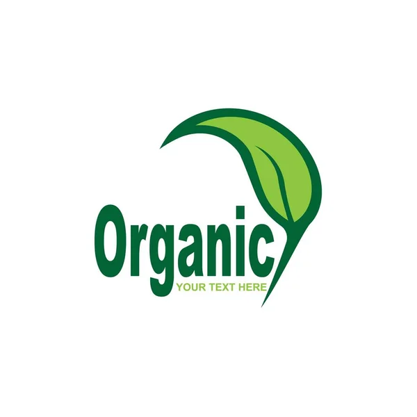Organic Doodle Organic Leaves Emblems Stickers Frames Logo — Image vectorielle