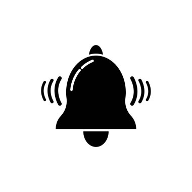 Bell simgesi resimleme logo vektör şablonu