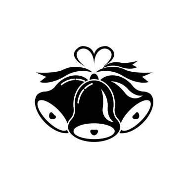 Bell simgesi resimleme logo vektör şablonu