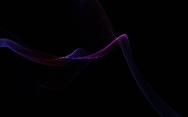 Beyaz zemin üzerinde tek renkli dalga çizgileri olan soyut bir arkaplan. Modern teknoloji arka planı.