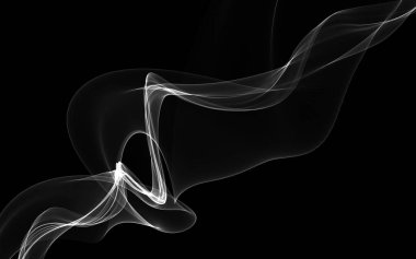 Parlayan soyut dalgalar ve soyut arkaplan ile koyu soyut arkaplan