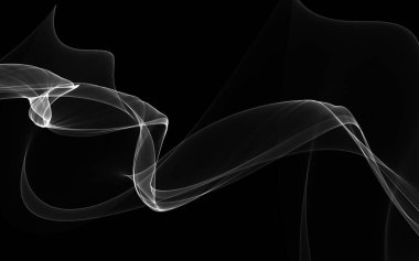 Parlayan soyut dalgalar ve soyut arkaplan ile koyu soyut arkaplan