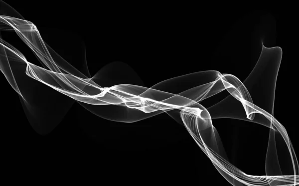 Dunkler Abstrakter Hintergrund Mit Leuchtenden Abstrakten Wellen Abstrakter Hintergrund — Stockfoto