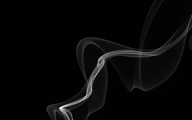 Parlayan soyut dalgalar ve soyut arkaplan ile koyu soyut arkaplan