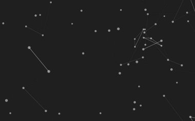 3d soyut arkaplan. Çokgen şekilli molekül teknolojisi, noktaları ve çizgileri birleştiriyor. Bağlantı yapısı. Büyük veri görselleştirmesi. 3d arkaplan. 