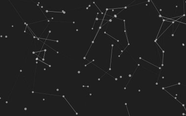 3d soyut arkaplan. Çokgen şekilli molekül teknolojisi, noktaları ve çizgileri birleştiriyor. Bağlantı yapısı. Büyük veri görselleştirmesi. 3d arkaplan. 