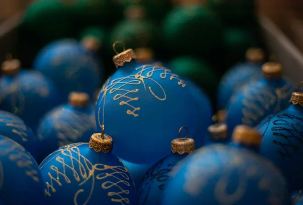 Glass Balls Christmas Tree — Stock Photo, Image