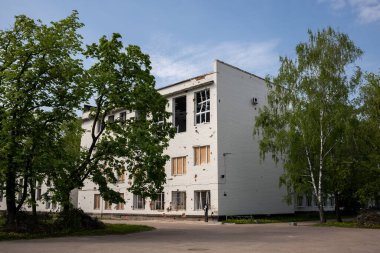 Chernihiv Politeknik Ulusal Üniversitesi Ukrayna 'daki savaş sırasında hasar gördü. Ukrayna 'ya Karşı