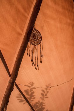 dreamcatcher close up inside the wigwa