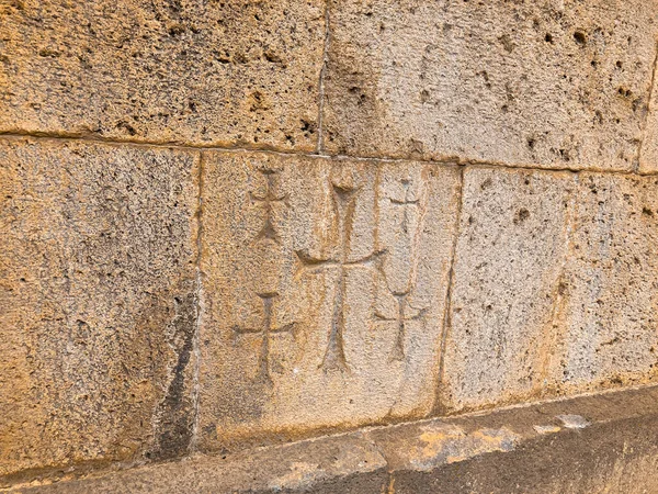 Khachkars Cruzes Pedra Igreja Zorats Região Vayots Dzor — Fotografia de Stock