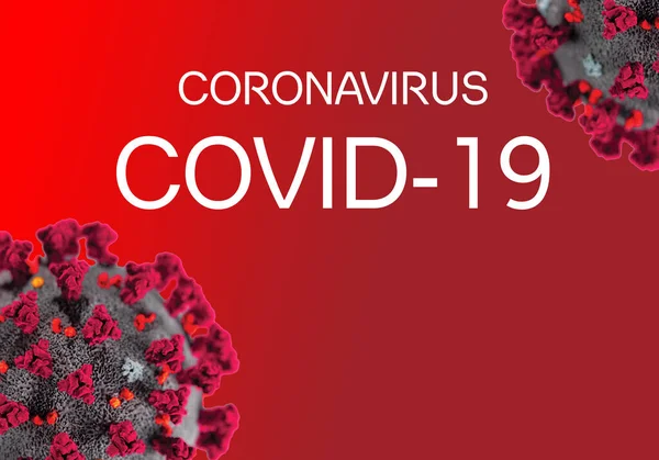Bannière Coronavirus Covid — Photo