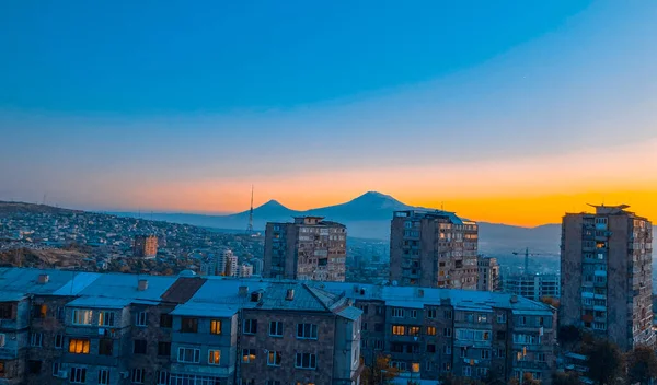 Вид Гору Арарат Еревана Армения — стоковое фото