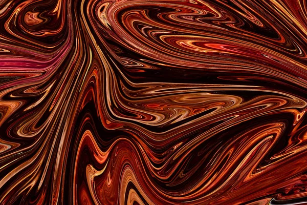 Абстрактный Цвет Фона Краски Акриловая Жидкость Текстуры Краски Медь — стоковое фото