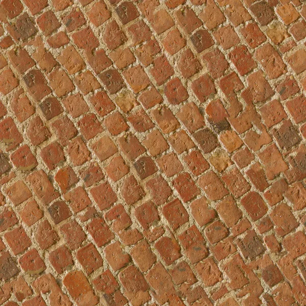 Texture Pavimento Mattoni Rossi Alta Risoluzione — Foto Stock