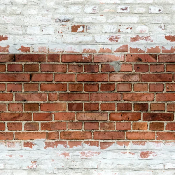 Textur Röd Tegelvägg Med Cement Med Hög Detalj Bakgrund Hög — Stockfoto