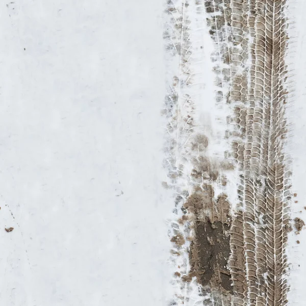 Безшовна Текстура Снігу Шиномонтажними Доріжками Фон Високою Роздільною Здатністю Натуральні — стокове фото