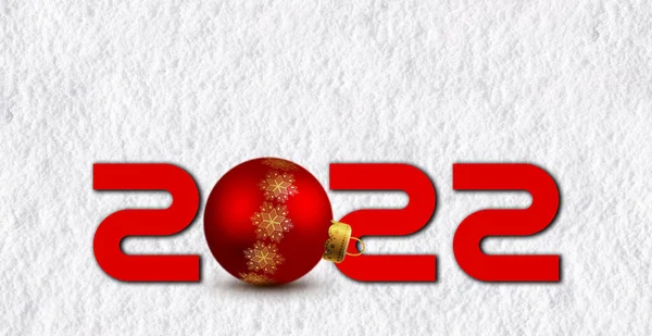 Feliz Ano Novo Xmas 2022 Cartaz Férias Cabeçalho Para Site — Fotografia de Stock